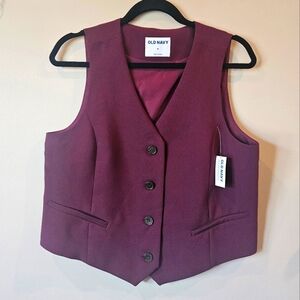 NEW Old Navy Maroon Vest, Size M
